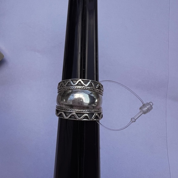 925 Sterling Silver Bali Ring,Bali Cigar Band,925 Sterling ring,925 Wide Band - Picture 7 of 7